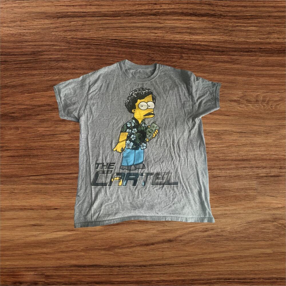 Grey The Cartel Simpsons T Shirt